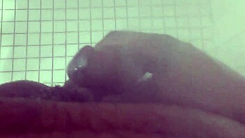 shower head makes me squirt milk in kinky orgasm