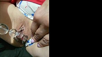 kiwi milf teases glass beads before squirting creampie fuck