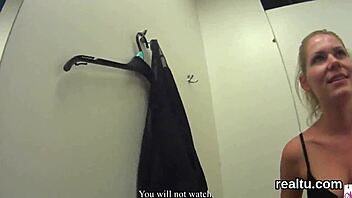 Czech sweetie teased into supermarket POV pounding