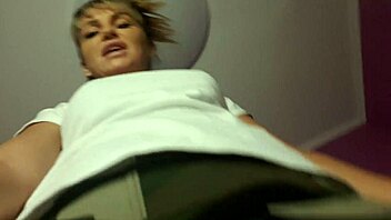 i put him on knees jerk off under table eat sperm yum