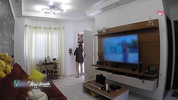 delivery guy hey i'm fresh from shower in nightgown