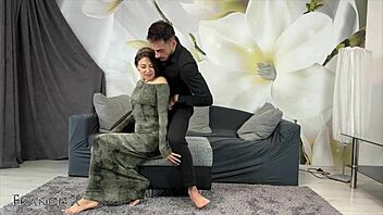 Oiled Big Ass Friend Couch Fuck Deepthroat Cum Swallow! 🍑💦🔥