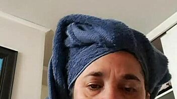 milf delivers sloppy blowjob for creamy facial finish