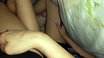 three uni girls secretly masturbate and moan under blanket to cum hard