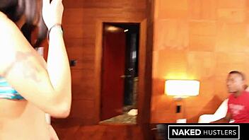 Honduran Amateur's Big Tits Bounce On First Black Cock