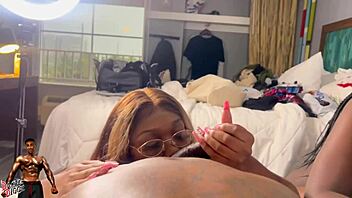 two throat sluts compete sucking monster cocks boyfriends judge preview