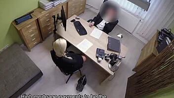 naughty czech teen agent fucks hard in loan4k office casting