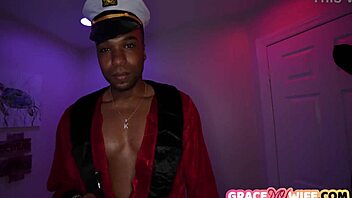 bunny the horny hotwife teases a big black cock playfully