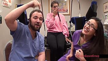 tampa uni nurse kitty catherine probes during physical exam