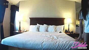 brunette model olivia wilder teases perfect ass clit pussy dildo in thong dress