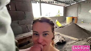 Street Pickup Leads To Rough Construction Site Fuck