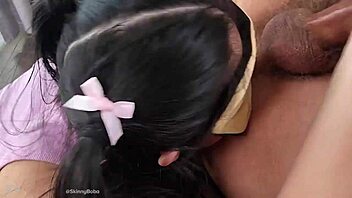 submissive asian rims boss sloppy on luxury work trip