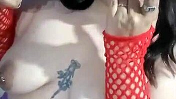 curvy latina teases her soft saggy tits solo