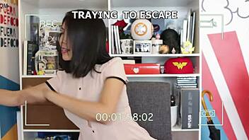 imagine gaby meza bound helpless as wonder woman bdsm slave gagged