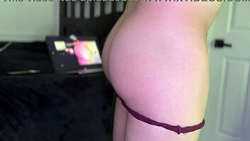 curvy homemade shemale shakes huge ass sideways closeup in usa amateur style