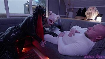 Curvy Halloween goths spit and fuck in cursed threesome! 👻💦