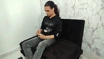 She Punishes His Bad Habit by Stroking Cock Before Wild Fuck