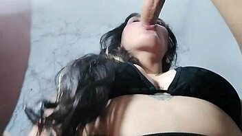 She Punishes His Bad Habit by Stroking Cock Before Wild Fuck