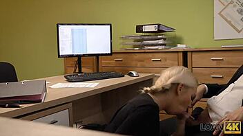 naughty czech teen agent fucks hard in loan4k office casting