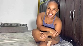 brazilian petite begs not to stretch tiny pussy