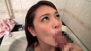 japanese busty milf bathes huge natural tits