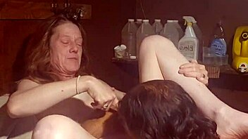 licking juicy pussy then pounding on shaking washer