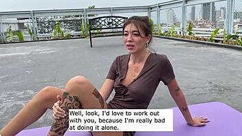 Babe Enjoys Quick Doggystyle in Yoga Class