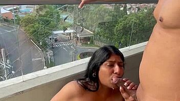 brunette ebony deepthroats bbc facefucks sloppy