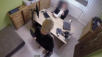naughty czech teen agent fucks hard in loan4k office casting