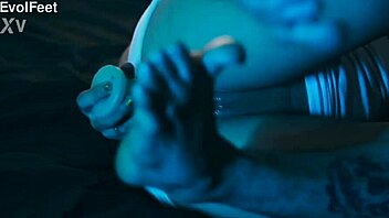 emilly shows off her sexy pretty feet barefoot nylon fetish closeup 😍👣