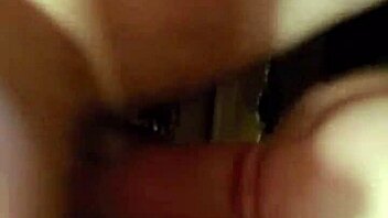 redhead gags on deepthroat from bed edge