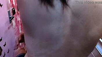 barber babe flaunts perfect natural tits up close tempting