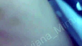 mimi fingers her latina pussy publicly in the laundry without panties outdoors