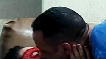 novinha kisses ripped athletic brazilian stud