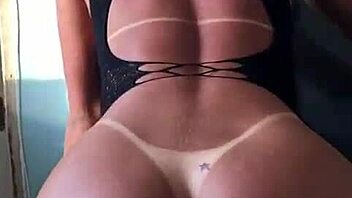 hot trans model spreads ass cheeks wide open