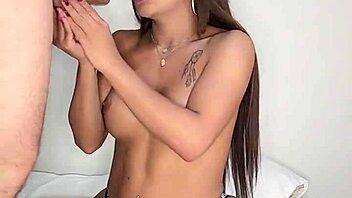 latina ladyboy demands cum or faces ball torment punishment