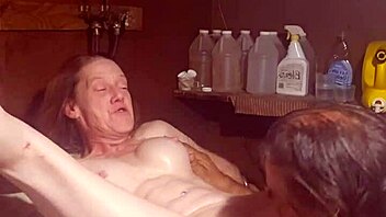 licking juicy pussy then pounding on shaking washer