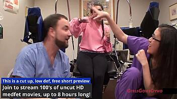 tampa uni nurse kitty catherine probes during physical exam