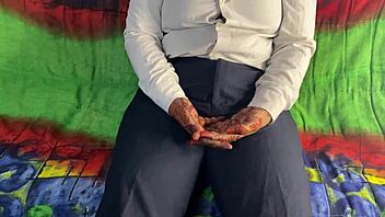 Indian wife shares intimate bedroom moments together