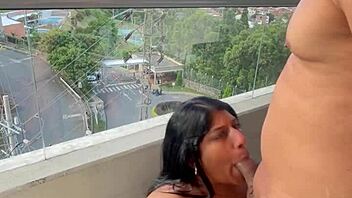 brunette ebony deepthroats bbc facefucks sloppy