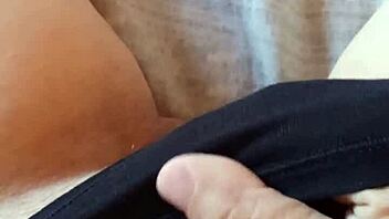 Gretala's sensual slip hairy pussy tease