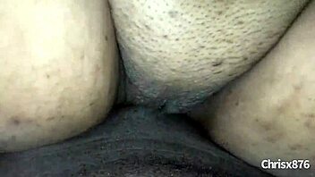 amateur ebony bbw rides bbc cowgirl closeup