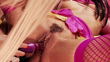 Slut craves more as vibrator shifts from ass to pussy