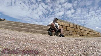 French teacher squirts publicly in front of class at school