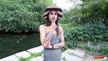 Skinny German Teen Jenny Stella Begs for Hard Anal in Berlin Casting Couch