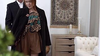 nicole murkovski bends flexible for oiled massage threesome fun