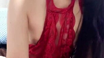 lucky subscriber cums on sexy small tits dress