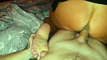 curvy blonde mature waits barefoot fingering dress up close