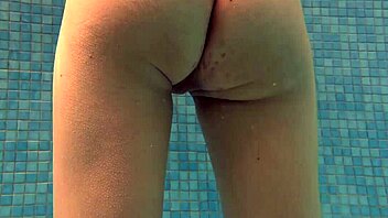 irina russaka's petite teen body teases tight pussy underwater pool?