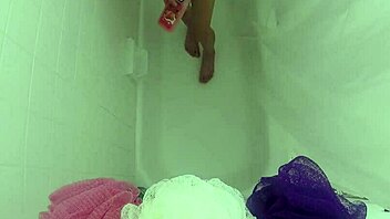 Skinny asian slut chokes on cock in pool pov gagging